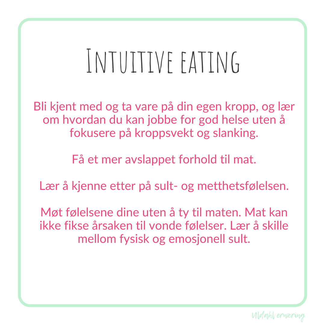 hva er intuitive eating